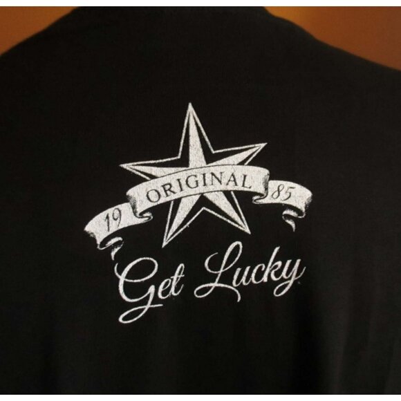 XL NEW Vtg Y2K T Shirt Mens 90s GET LUCKY ROYAL FLUSH HIP HOP Graphic Tee - Picture 3 of 5